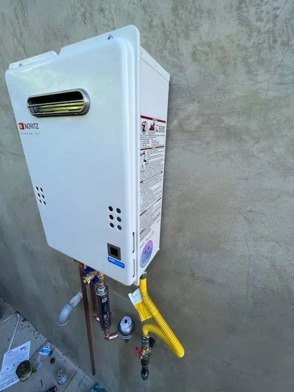 Tankless water heater installation for Boxford Station homes